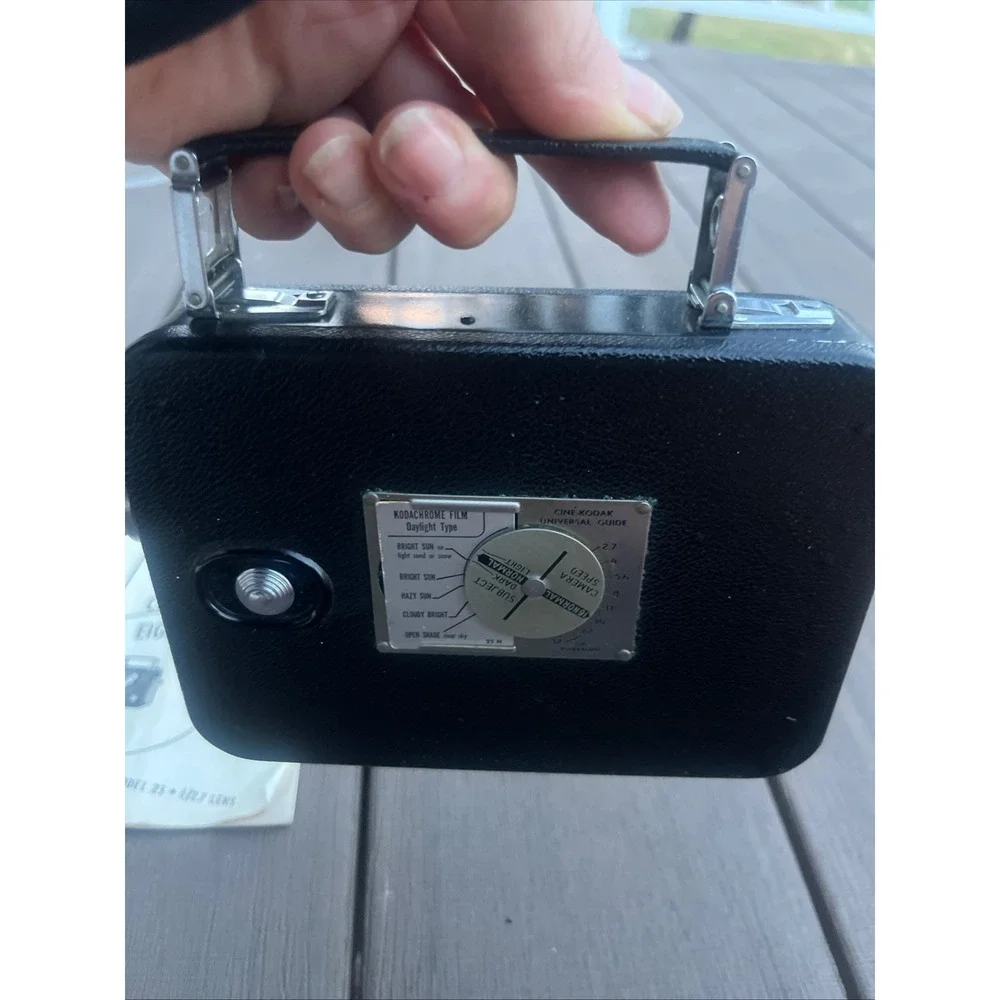 Vintage Cine-Kodak Eight-25 8mm Movie Camera with f/2.7 Lens and Manual Black